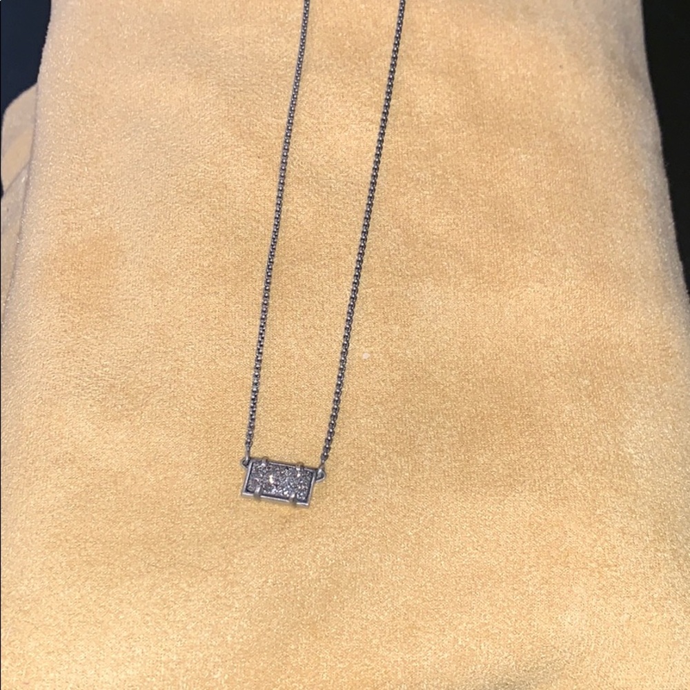 Kendra Scott rectangle druzy necklace